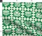 Folk Art Scandi Floral Nature Botanical Boho Scandinavian Leaf Maximalist Green Wavy Lines Grid Patchword Flowers Garden Bohemian Eclectic Custom Printed Fabric by Spoonflower Various Fabrics by the Yard or Fat Quarter